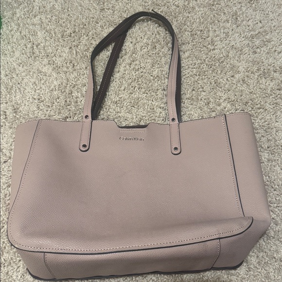 Calvin Klein Blush Pink Leather Tote - Picture 1 of 4